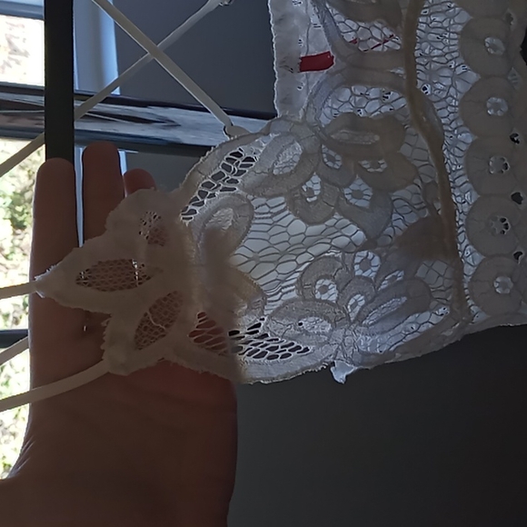 Francesca's strappy lace white bralette - Picture 3 of 5